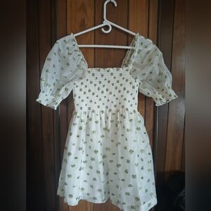 Hill House Collector's Edition 2024 Charming White and Green Women's Dress